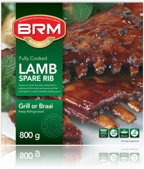 BRM BBQ LAMB RIBS 800GR